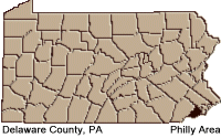 Delaware county map