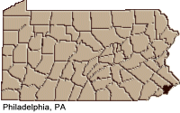 Philadelphia county map